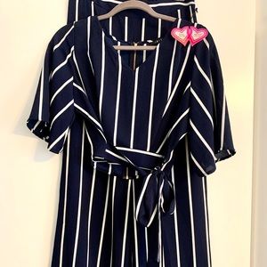 2 Piece Matching High Waisted Pants and Top Set